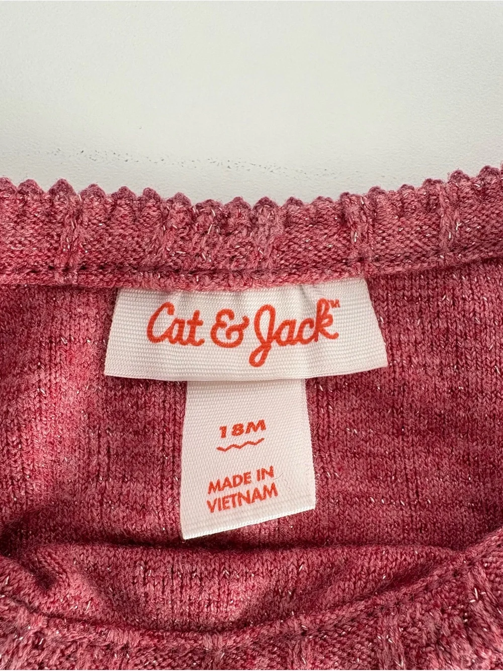 Cat & Jack Ribbed Two-Piece Set in Rose and Dusty Rose 18m
